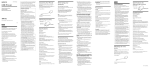 Sony SMU-S1 Operating Instructions