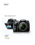 Sony SLT-A57 Brochure