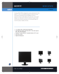 Sony SDM-S75FB Specification Sheet