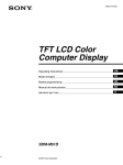 Sony SDM-M51D/B Operating Instructions