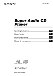Sony SCD-XE597 User's Manual