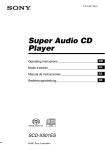 Sony SCD-X501ES User's Manual
