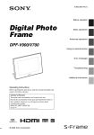 Sony S-FRAME DPF-V700 User's Manual