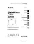 Sony S-Frame DPF-V1000N User's Manual