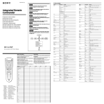 Sony RM-VL700T User's Manual