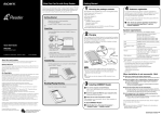 Sony READER PRS-500 User's Manual