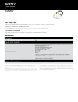 Sony RC-202iPV Marketing Specifications