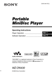 Sony MZ-DN430 User's Manual