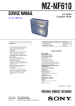 Sony MZ-NF610 User's Manual
