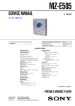 Sony MZ-E505 User's Manual