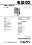 Sony MZ-N510CK User's Manual