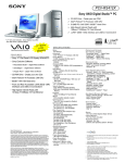 Sony PCV-RS412X Marketing Specifications
