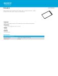 Sony PCK-LM13 Marketing Specifications