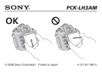 Sony PCK-LH3AM Notes