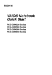 Sony PCG-GRX650 Quick Start Manual
