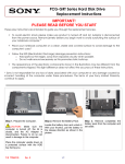 Sony PCG-GRT100 Replacement Instructions