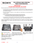 Sony PCG-GRT100 Replacement Instructions