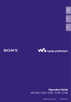 Sony NW-S603 User's Manual