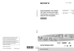 Sony NEX-VG20H Operating Guide