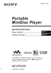 Sony MZ-NF520D User's Manual