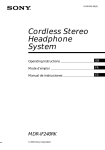 Sony MRD-IF240RK User's Manual