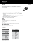 Sony MPK-WG Marketing Specifications