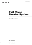 Sony model HTP-78SS User's Manual