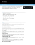 Sony MEX-BT3900U Marketing Specifications