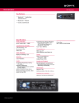 Sony MEX-BT2600 Marketing Specifications