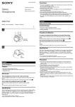 Sony MDR-PQ2 User's Manual