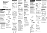 Sony MDR NC50 User's Manual