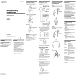 Sony MDR NC5 User's Manual