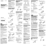 Sony MDR NC22 User's Manual