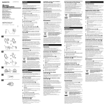 Sony MDR-EX52LP User's Manual