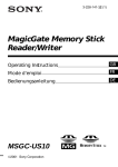 Sony MagicGate MSGC-US10 User's Manual