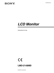 Sony LUMA LMD-2140MD User's Manual