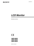 Sony LMD9050 User's Manual