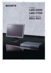 Sony LMD-170W User's Manual