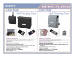 Sony LCS-THA Product Information