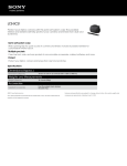 Sony LCS-SC21 Marketing Specifications