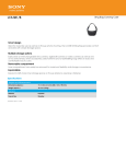 Sony LCS-SB1 Marketing Specifications