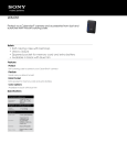 Sony LCS-CS1 Marketing Specifications