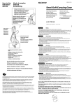 Sony LCM-TRV10 Operating Instructions