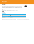 Sony LCM-AKA1 Marketing Specifications