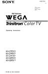 Sony KV 32FS13 User's Manual