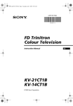 Sony KV-14CT1B User's Manual
