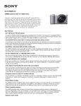 Sony ILCE-5000L/S Marketing Specifications