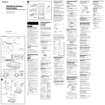 Sony ICF-CDK70 Operating Instructions