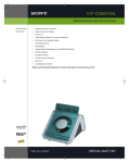 Sony ICF-CD855 Marketing Specifications