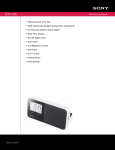 Sony ICF-C705 Marketing Specifications